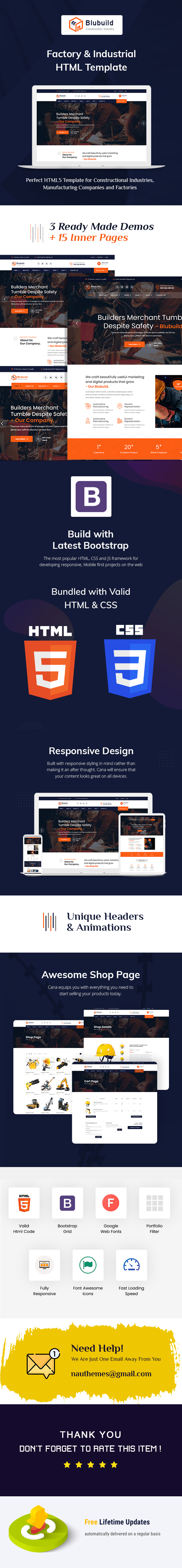 construction & Industrial HTML Template
