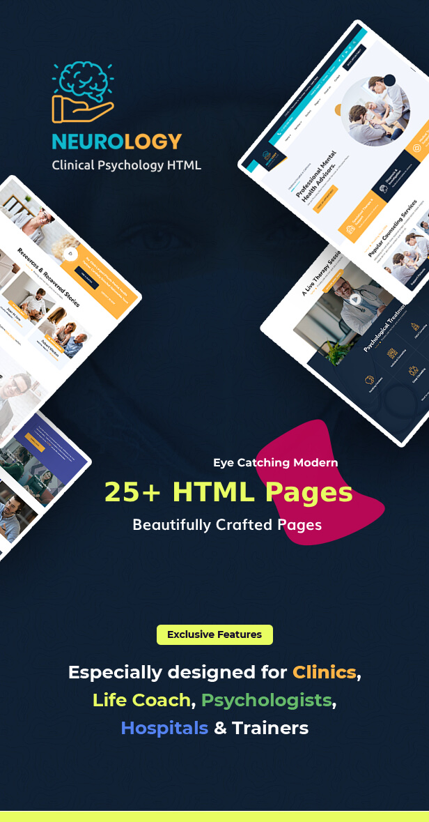 Neurology- Psychology & Counseling HTML Template